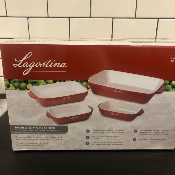 Lagostina 4 piece ceramic bake set - Picture 3 of 9